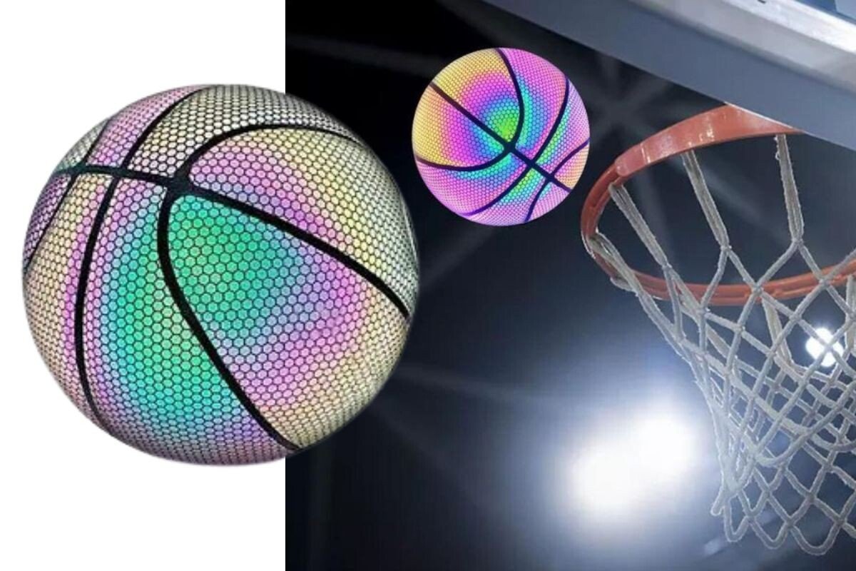 Minge Basketball Reflectorizanta, Design Holografic, 24.5 cm