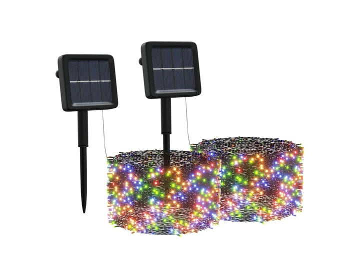 Set 4 x Instalatie cu Incarcare Solara 100 LED, 10 Metri - Multicolor