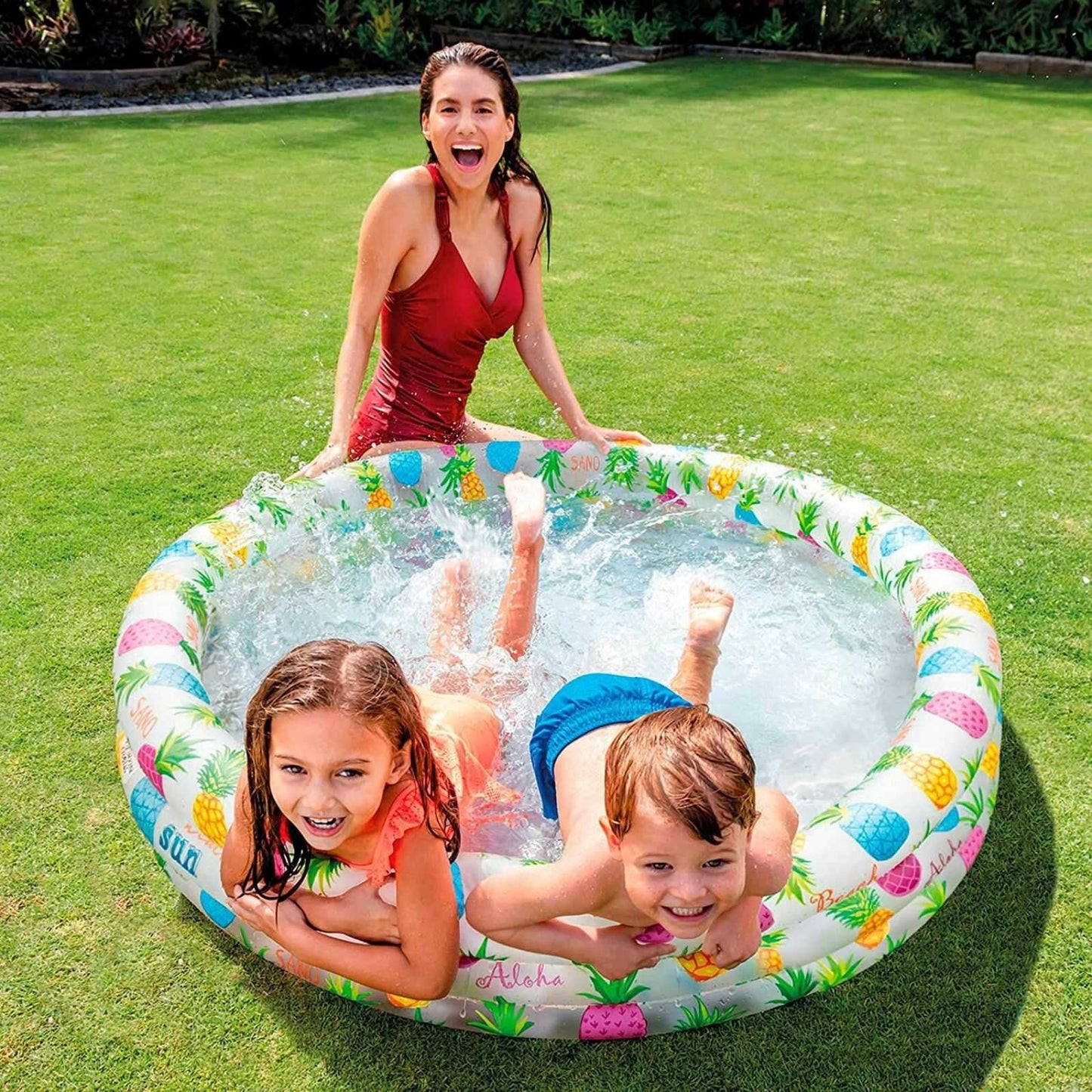 Lichidare de Stoc! Piscina Gonflabila pentru Copii cu Fructe, 132 x 28 cm