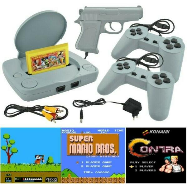 Consola de Jocuri Video Retro Tiessa, 2 x controller, 1 x pistol, 16 jocuri