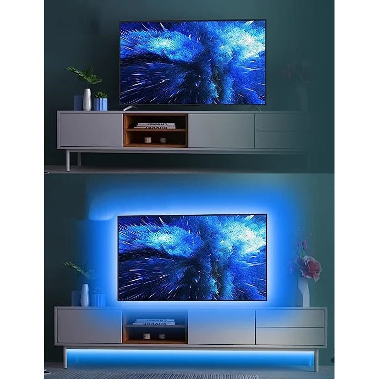 Banda Led RGB 2 Metri pentru TV, Adaptare USB, Telecomanda Inclusa