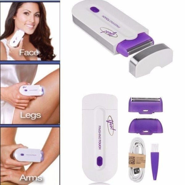 Lichidare de Stoc! Set 2x Epilator Reîncărcabil cu Lumină Tehnologie Sensa