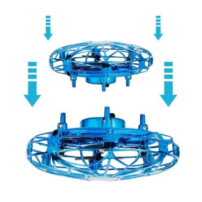 Mini drona OZN, disc zburator interactiv cu 5 senzori infrarosu