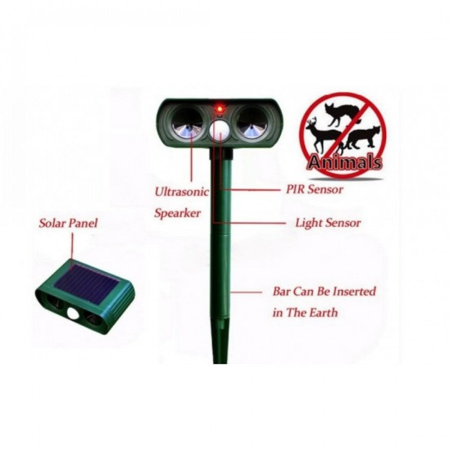 Aparat solar impotriva daunatorilor solar animal repeller ultrasunete