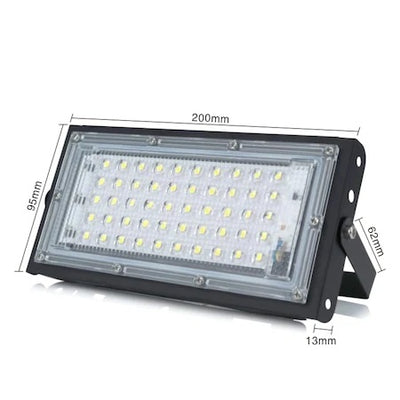 Proiector exterior RGB, 50 LED, 50W, telecomanda