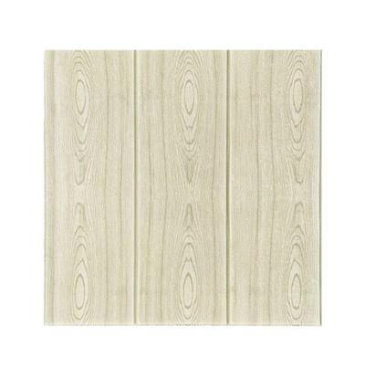 Set 5 x Lambriu autoadeziv 3D, spuma moale, 70 x 70 cm, Wood Grain