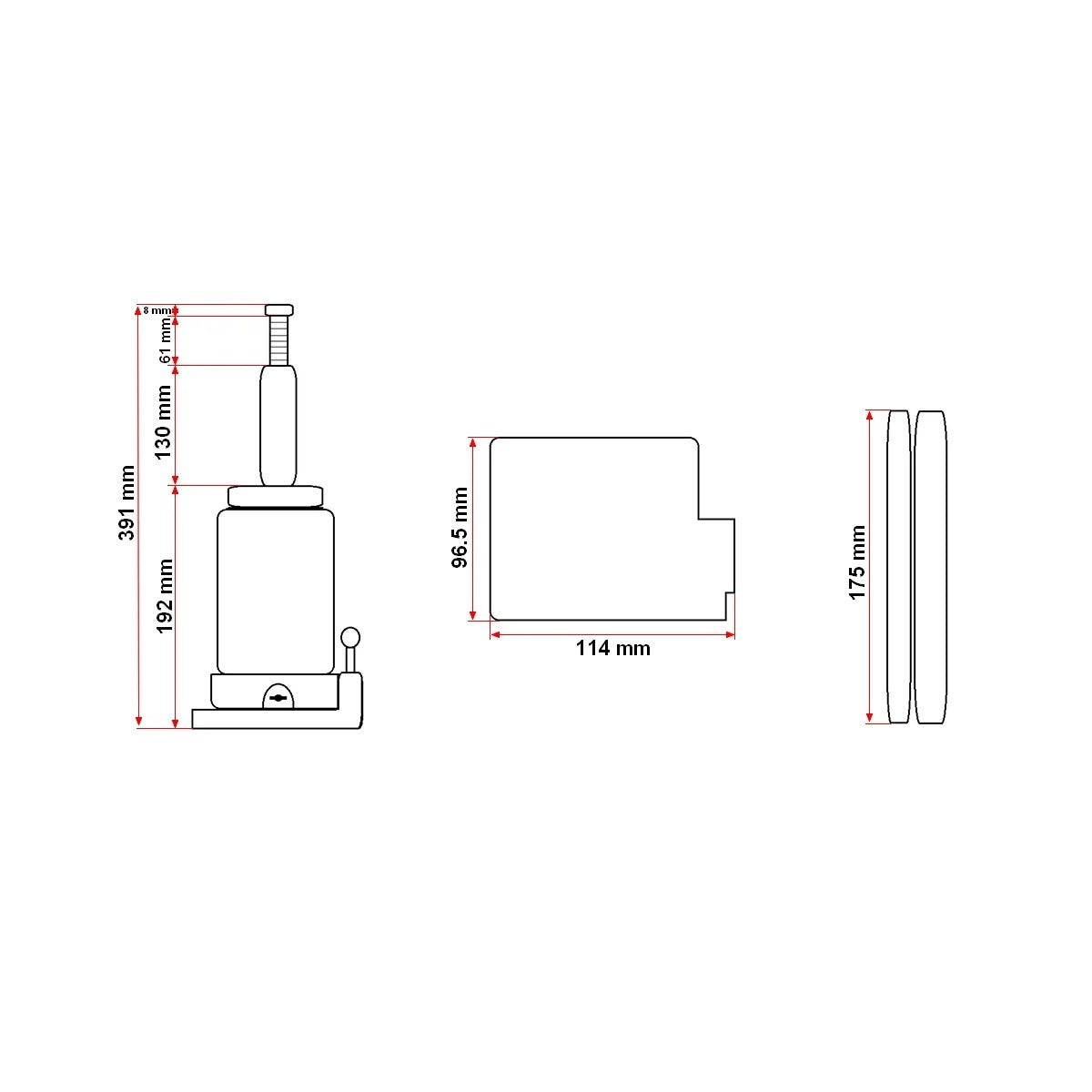 Cric hidraulic 8 tone