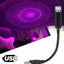 Lampa cu laser proiectie stelute mov USB, Car Ceiling USB Star