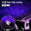 Lampa cu laser proiectie stelute mov USB, Car Ceiling USB Star