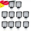 Set 10 proiectoare 16 LED 48W auto OFF-ROAD, IP 67