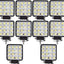 Set 10 proiectoare 16 LED 48W auto OFF-ROAD, IP 67