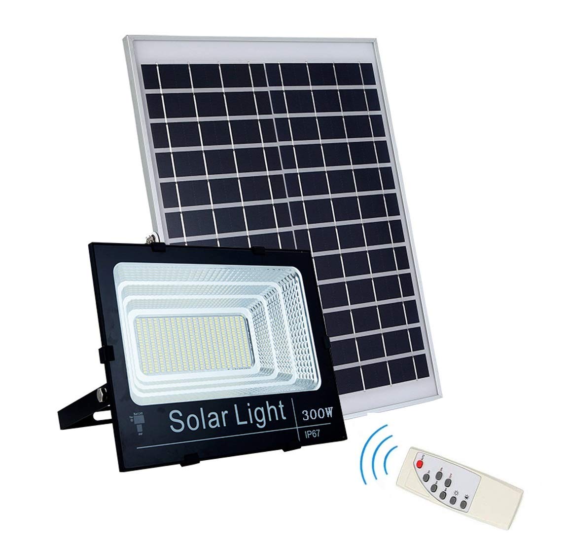 Proiector cu panou solar 300W