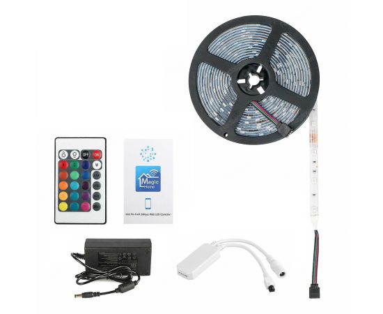 Banda led rgb multicolor cu telecomanda 20 M