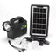 Kit solar cu 3 becuri si lanterna LED, 8000 mAh, USB, GD-P30