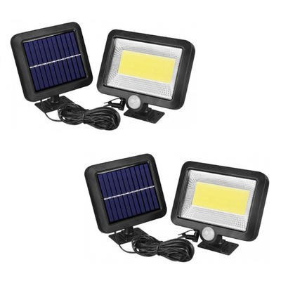 Set 2 x Lampa solara Led SL-F100 cu senzor de miscare