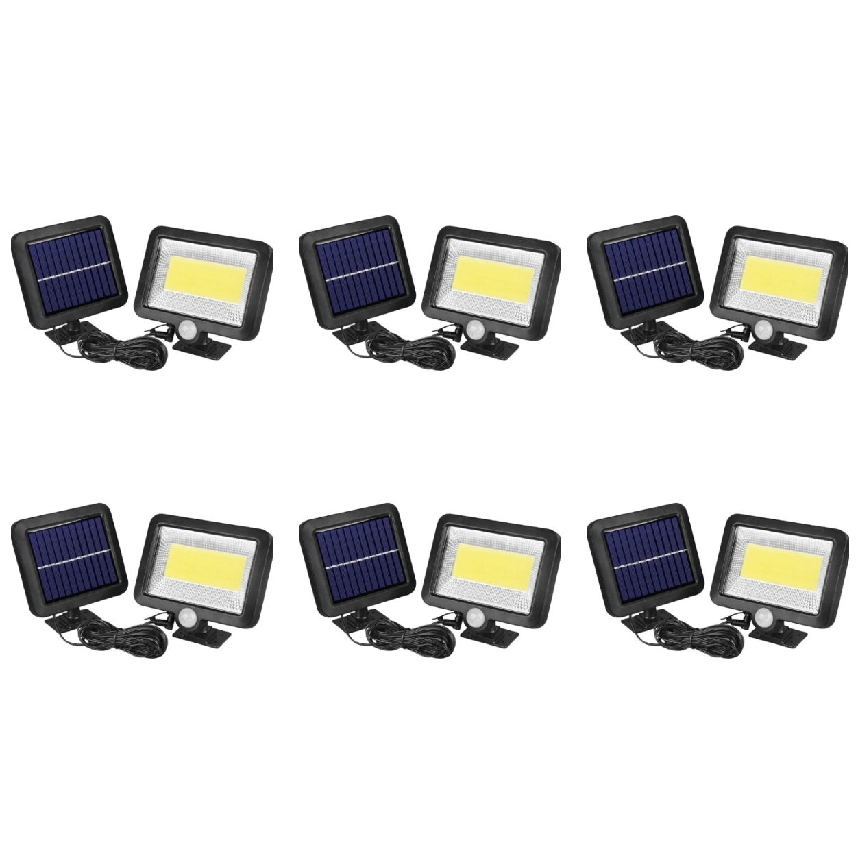 Set 6 x Lampa solara Led SL-F100 cu senzor de miscare