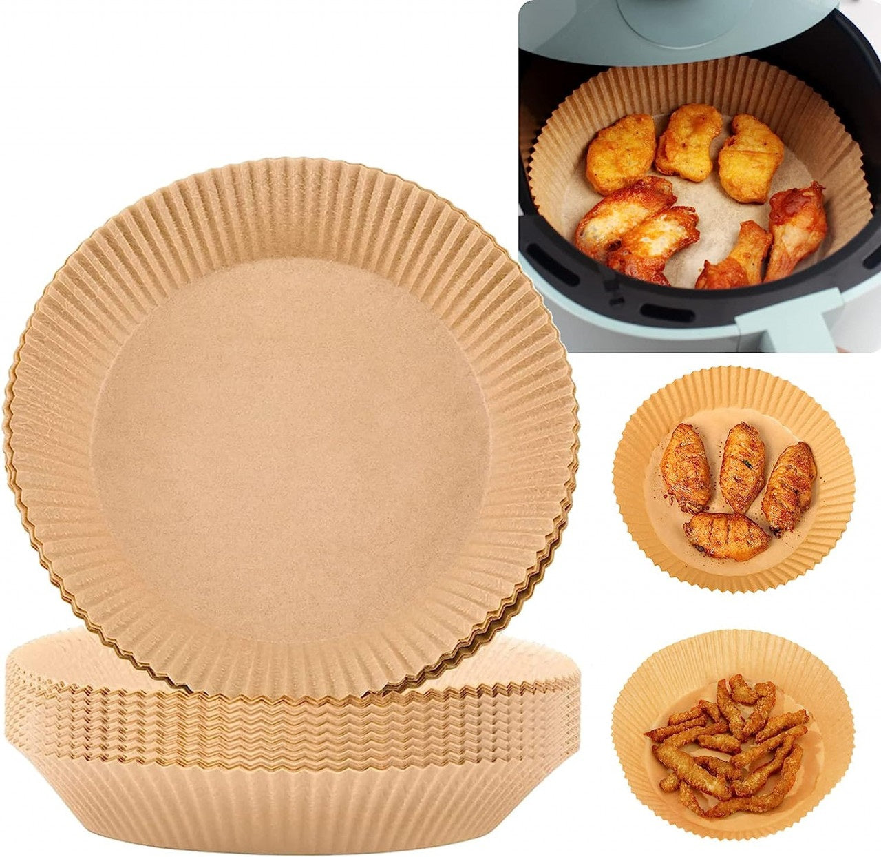 Set 200 +  CADOU 100 hartii de copt pentru friteuza