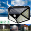 Lampa 100 LED cu panou solar, senzor de miscare