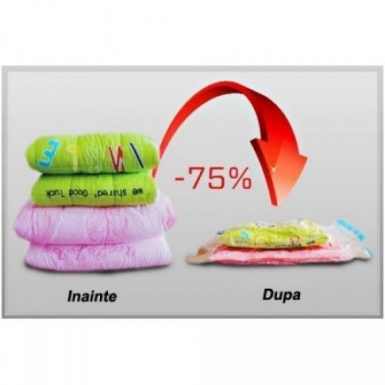 Set 4 saci vidat pentru depozitare, dimensiune 70x100 cm