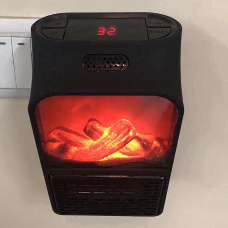 Aeroterma portabila Flame Heater 500 W, 2 niveluri temperatura, display digital