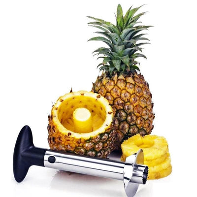 Dispozitiv pentru decojit/feliat ananas, material inox