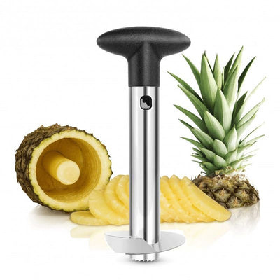 Dispozitiv pentru decojit/feliat ananas, material inox